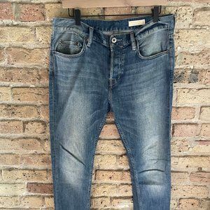ALLSAINTS Cigarette Fit Jeans Size (Indigo Wash) -  32 x 32
